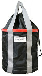 Nバッグ　荷揚げバケツ 強堅底（鉄板底）【350φ×高さ400mm/100kg荷重】　KM-NK10（巾着付）　レッド