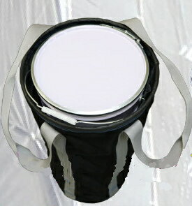 Nバッグ　ペール缶バッグ（2個まで）　底面PP板（立ち上がりなし）【φ350×高さ750mm/100kg荷重】　094K..