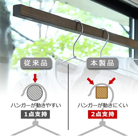 オークス　天井付け　室内物干し　モクハンガー　SRS50814