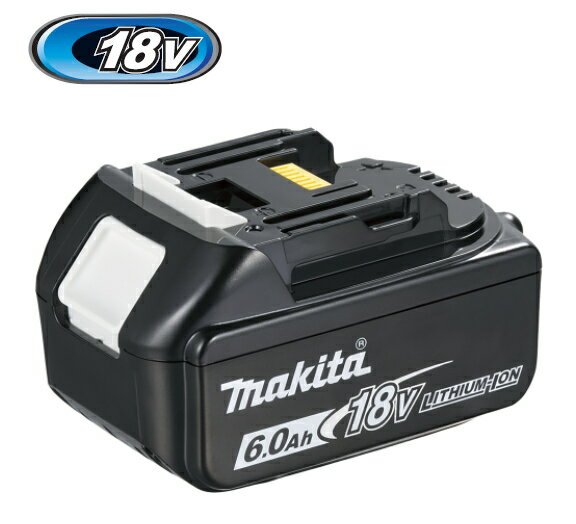 マキタ電動工具　18Vスライド式バッテリー　BL1860B（残量表示機能付）　A-60464