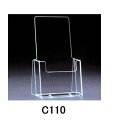 カタログスタンド A4三つ折り縦置き 卓上型 C110(3)