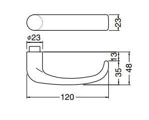 シロクマ　レバーハンドル　セーヌ　丸座付LX玄関錠付　SL-36-R-GC-金【1個】【※カタログ共通画像使用のため、商品画像カラーにはご注意ください!!】 2