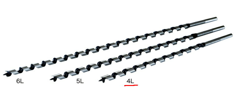 スターエム　No.4L 　ロングドリル400L　4L-130【φ13.0mm　全長：400mm　ネジ丈：300mm】