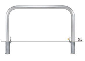 帝金　バリカー横型　スタンダード ステンレス　SY83PK-15（脱着式カギ付）【※メーカー直送品のため代金引換便はご利用になれません】【個人宅配送の場合は都度送料お見積りとなります】