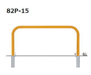帝金　バリカー横型　スタンダード　スチール　82P-15（脱着式フタ付）【※メーカー直送品のため代引きご利用できません】【個人宅配送の場合は都度送料お見積りとなります】