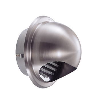 宇佐美工業　ステン丸型フード付ガラリ　100Φ　FD付　GN100SHD-HL　0060112