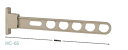 川口技研 ホスクリーン 物干し 腰壁用ホスクリーン スタンダードタイプ650mm HC-65-LB/DB/W【1本単位】 261-263