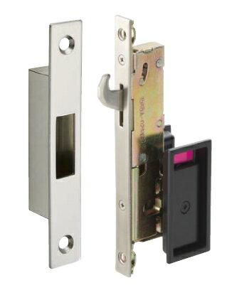 MARUKI（丸喜金属）　MSD-100　MARIX　スリム角型引戸鎌錠　マットブラック【1個】