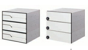 田島メタルワーク　集合郵便受箱（ポスト）3段　前入後出・引上げ扉（myナンバー錠）大型郵便対応　ホワイト　MX-92-36FBU-3-W