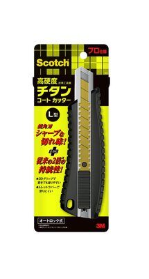 スコッチ チタンコートカッターPRO Lサイズ オートロック TI-DLA