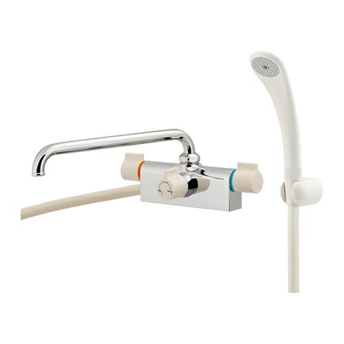 カクダイ　2ハンドルシャワー混合栓(一時止水)　152-221