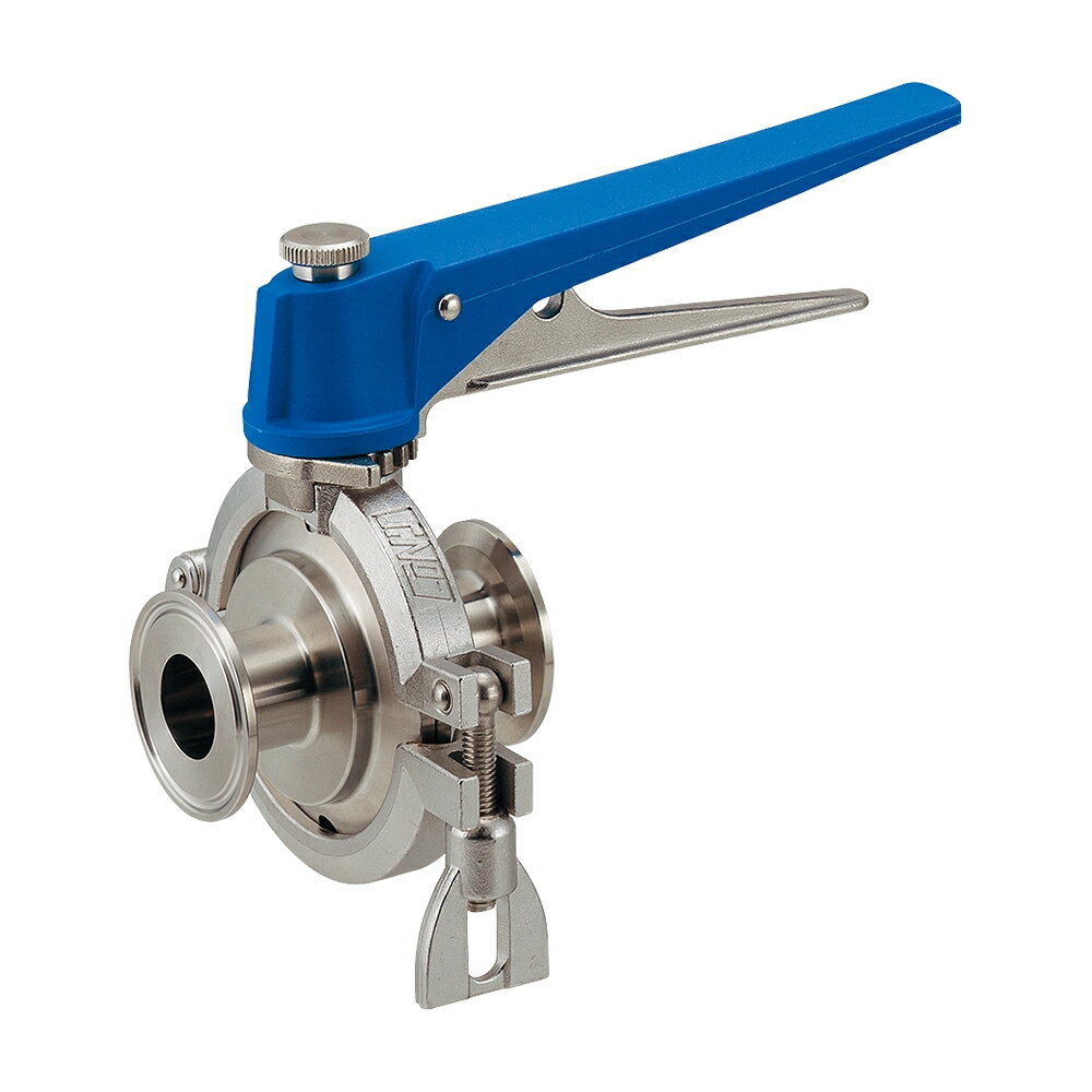 カクダイ　サニタリーバタフライバルブ(分割式)　1.5S　691-35-C