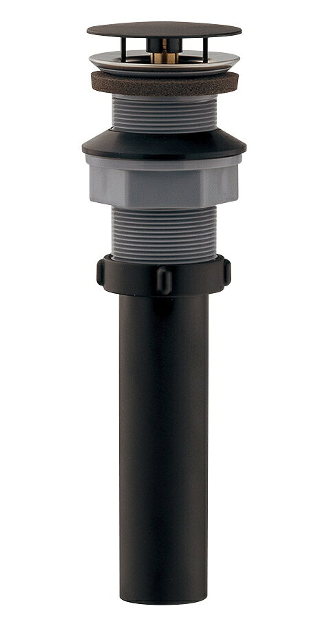 カクダイ　排水金具ユニット（化粧キャップつき）　ブラック　494-064-32