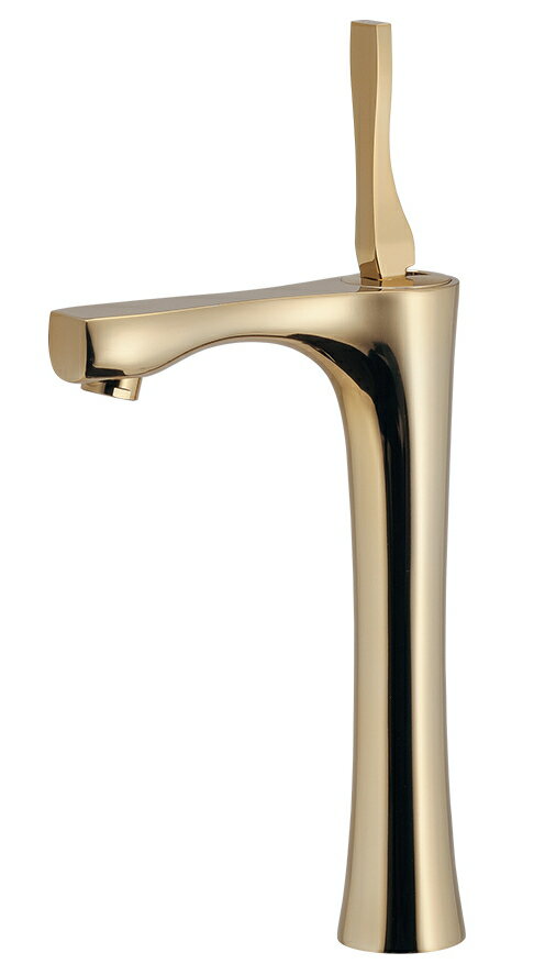 カクダイ　シングルレバー立水栓（トール）　アンティークゴールド　716-905-AG