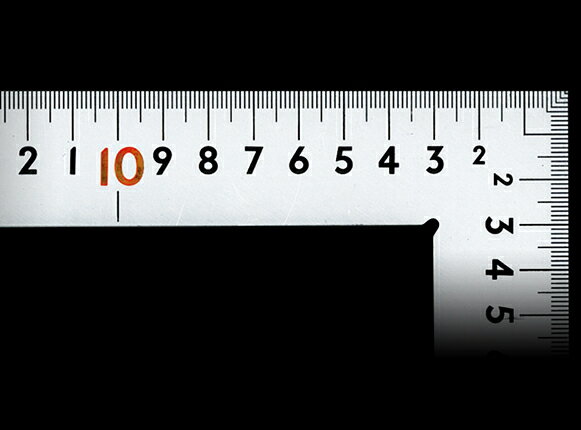 シンワ測定　曲尺中金普及型　シルバー　60×30cm　表裏同目　赤数字入　63402