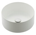 KAKUDAI カクダイ 丸型洗面器 マッドホワイト #LY-493237-W