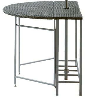 杉田エース　PATIO PETITE MOONシリーズ　MOON・ラタン・テーブル　635-082【※代金引換便はご利用になれません】