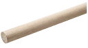 MARUKI(丸喜金属) 45φラバーウッド丸棒手すり 無塗装 W-1500 サイズ:2000mm【1本】【※事業所送りのみ/個人様宅への配送はできません】