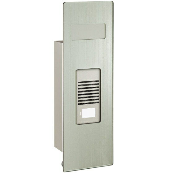 KAWAJUN（カワジュン）　集合住宅用エントランスユニット（LED照明付）　GP-105　ヘアラインシルバー+シルバー【※メーカー取寄の諸経費が送料に含まれております】