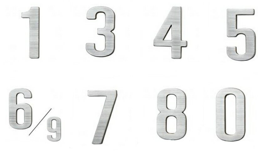 KAWAJUN（カワジュン）　ルームナンバー　GP-1-XT（ヘアライン）【1文字単位】【※メーカー取寄の諸経費..