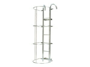 NASTA（ナスタ）　ガード付塔屋タラップ【受注生産/納期2〜3週間/メーカー直送品/代引不可】※送料見積商品　タラップ本体（φ19×360×φ48.6×2550）　KS-RTRG347S-1　※画像の安全ガードは別売