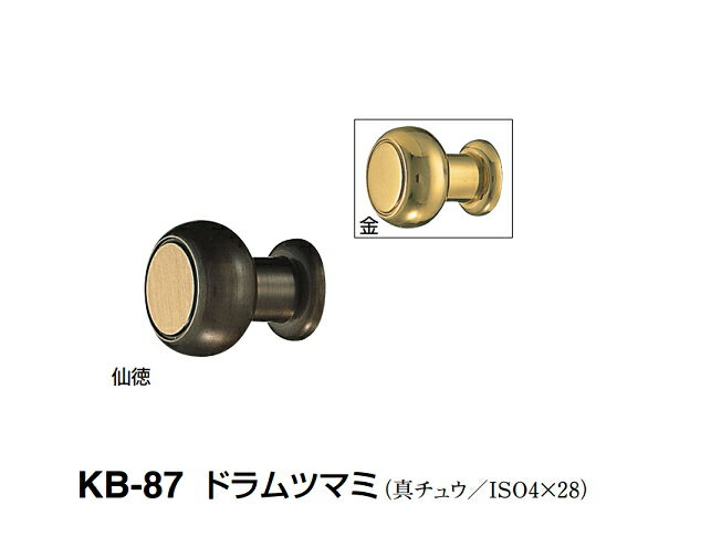 シロクマ　ドラムツマミ　KB-87　【仙徳】【1個】【※カタログ共通画像使用のため、商品画像カラーにはご注意ください!!】