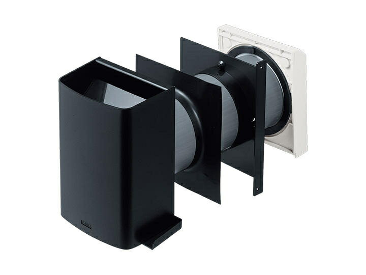 NASTA(ナスタ) 換気口セット(活性炭フィルター・アレルフィルター付) エアトレII KS-V40PS2-BK ブラック