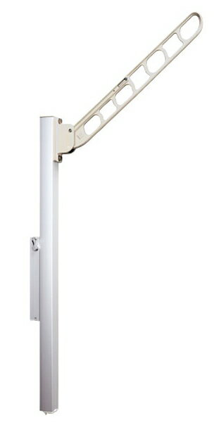 神栄ホームクリエイト(旧新協和) バルコニー物干金物(縦収納・ポール型) 560mm SK-560TSLP-WC ホワイトクリーム【1本】