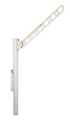神栄ホームクリエイト(旧新協和) バルコニー物干金物(縦収納・ポール型) 660mm SK-660TSLP-WC ホワイトクリーム【1本】 神栄ホームクリエイト(旧新協和) バルコニー物干金物(縦収納・ポール型) 660mm SK-660TSLP-WC ホワイトクリーム【1本】