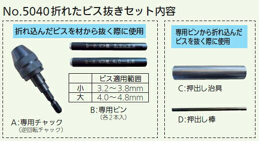 スターエム　折れたビス抜き　No.5040
