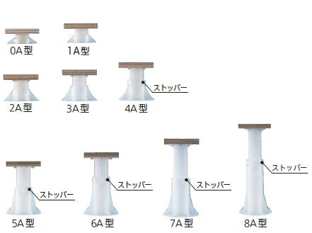 フクビ　プラ木レン　PM3A型（高さ59〜83mm）【1個バラ】