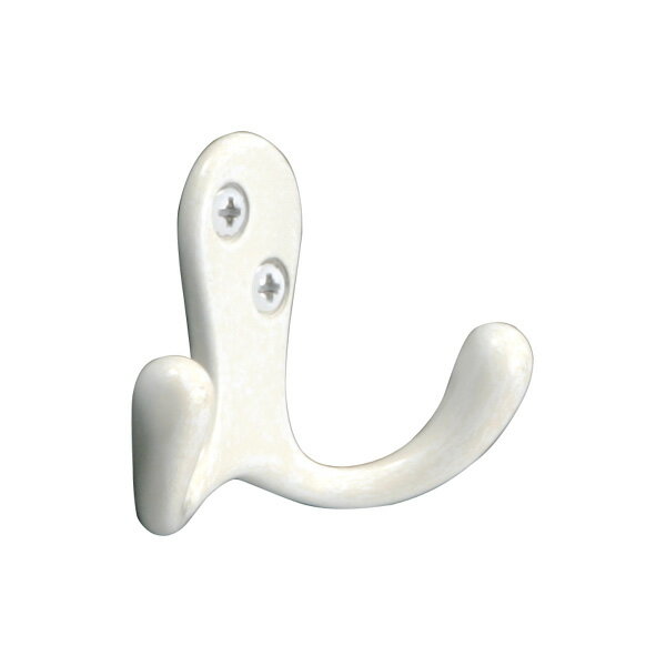 ゴーリキアイランド 真鍮 フック(ダブルシリーズ) 古白色【真鍮 アンティーク ブラス 雑貨】【※メーカー取寄の諸経費が送料に含まれております】