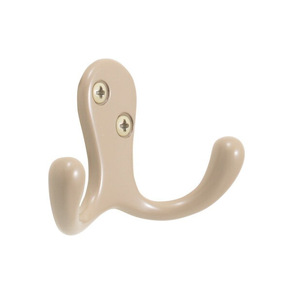 ゴーリキアイランド 真鍮 フック(ダブルシリーズ) アースグレイ【真鍮 アンティーク ブラス 雑貨】【※メーカー取寄の諸経費が送料に含まれております】