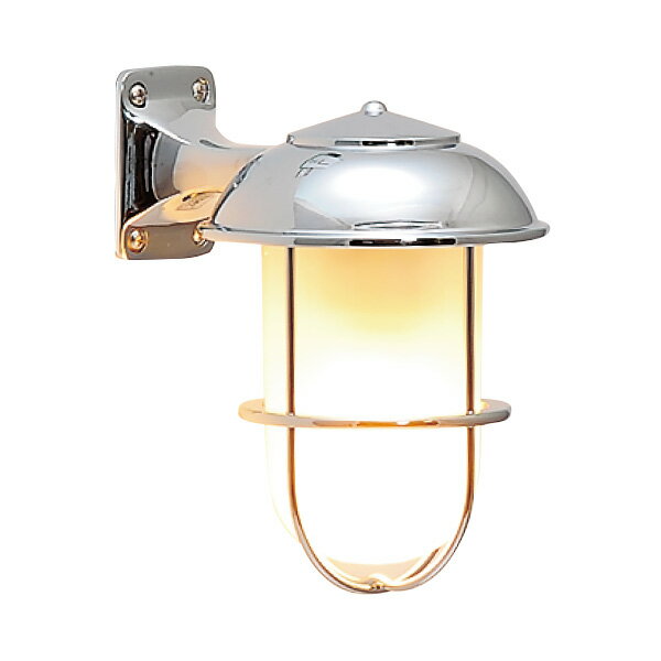 ゴーリキアイランド　真鍮　ブラケットランプ(クモリガラス&LEDランプ)　BR5000　FR　LE　銀色【真鍮　アンティーク　ブラス　雑貨】