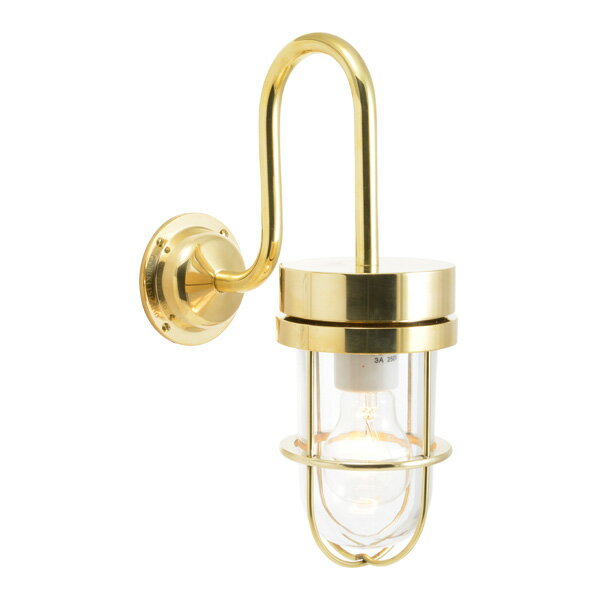 ゴーリキアイランド　真鍮　ブラケットランプ(クリアガラス&普通球)　BR6000　CL　金色【真鍮　アンティーク　ブラス　雑貨】