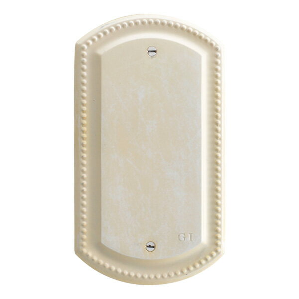 ゴーリキアイランド 真鍮 スイッチプレート(フルカラーシリーズ用) PB00 古白色【真鍮 アンティーク ブラス 雑貨】【※メーカー取寄の諸経費が送料に含まれております】