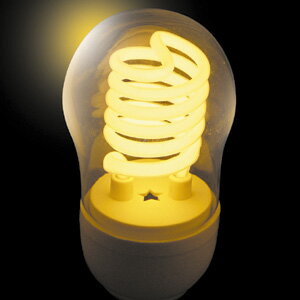 JEFCOM（ジェフコム電材・照明機器）　冷陰極スパイラル球（高速点滅使用対応）　5W　イエロー　PCF05-E26-Y