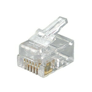 JEFCOM（ランエフシーネットワーク機材）　モジュラープラグ（通信線用）　MJ-606（30個入）