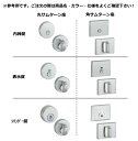 川口技研　レバーハンドル〈66A〉 LVS-66A-4NDSQ-N 角座ニッケル 表示錠 NDタイプ（丸サムターン座） LVSケース錠仕様【フロント6R/S-25調整式ストライク6R】【0004-99999】 2