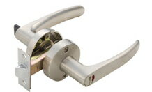 マツ六　WinIIレバー　トイレ錠　バックセット50mm　ニッケル【※カタログ共通画像使用のため、商品画像・カラーにはご注意ください!!】