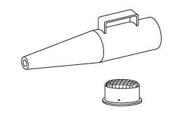 マキタ電動工具　410・413（P）用共通アタッチメント　ノズルカバーセット品　191716-9
