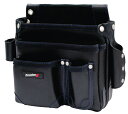 PROSTAR(プロスター) KAWATEC 棟梁型釘袋 工具差し付 KW-721B ブラック