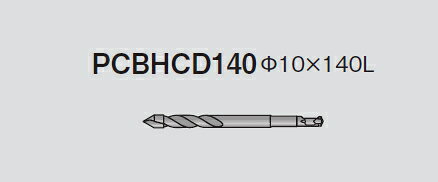 Rakuten - ミヤナガ　ポリクリックシリーズ　超硬鋭角センタードリル　PCBHCD140　ハイブリッドコアドリル【PC　Lシャンク用】