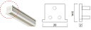 タキヤ ピクチャーレール(中量用) C-1用 キャップ ホワイト【1個】