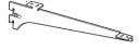 ロイヤル 木棚用ブラケット 中間受け専用 R-034W 300mm ホワイト