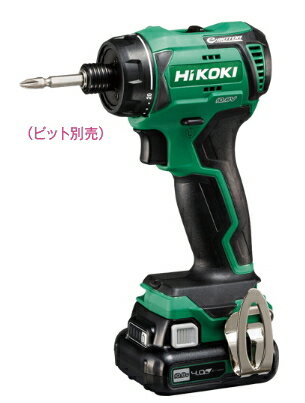 HiKOKI/ハイコーキ　10.8V/4.0Ah　コードレスドライバドリル　DB12DD(2LS)　【バッテリー(BSL1240M)×2個+充電器+ケース付属】