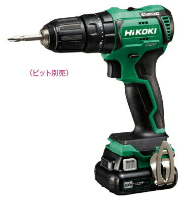 HiKOKI/ハイコーキ(日立電動工具)　10.8V [4.0Ah]　コードレス振動ドライバドリル　DV12DD(2LS)【BSL1240M×2個・充電器・ケース付】