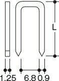 ●HiKOKI/ハイコーキ(工機ホールディングス/旧日立工機)　タッカー用ステープル 【L寸法:22mm】　B0722　[2,000本]　No.9349-9699 ●適用機種：N2507M.N2507MB.N2507A.N2507HM.N2507HMB.N2207A.etc