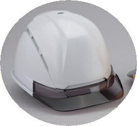 トーヨーセフティー　通気孔付き ヘルメット　Venti NEO　No.393F-S　[本体：白/ひさし：スモーク](4)