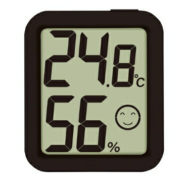 シンワ測定　デジタル温湿度計　環境チェッカー　ブラック　73248